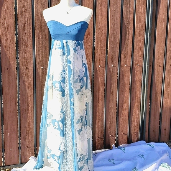 Charlotte Russe Dresses & Skirts - Charlotte Russe Floral Strapless Maxi Dress